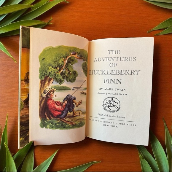 VINTAGE 1948 The Adventures of Huckleberry Finn by Mark Twain | Illustrated - Picture 11 of 14